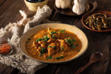 Delicious chicken curry