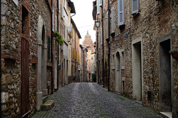 Fototapeta na wymiar Beautiful Ancient Medieval Town in Umbria Italy