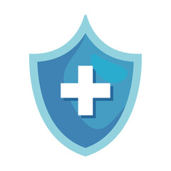 blue medical shield