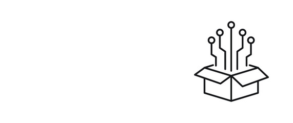 Digital Product icon. Simple element from digital disruption collection.