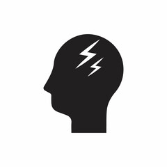 Manage stress icon symbol. Isolated of icon sign concept. Icon, management, talent, frustrated, ache, brain, brainstorm, business, businessman