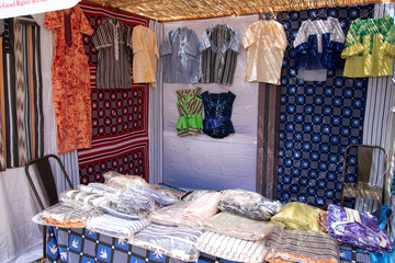 une exposition vente des produits du coton du Burkina 