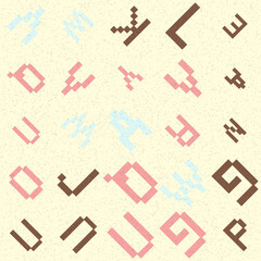 Abstract Geometric Pattern generative computational art illustration