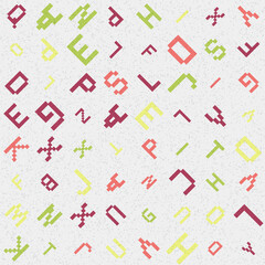 Abstract Geometric Pattern generative computational art illustration