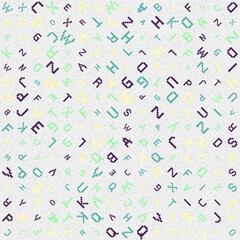 Abstract Geometric Pattern generative computational art illustration