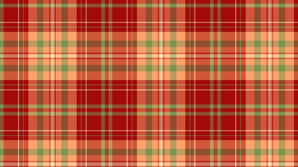 Red and green plaid fabric pattern