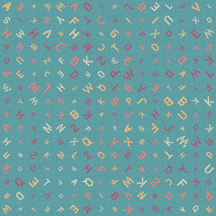 Abstract Geometric Pattern generative computational art illustration