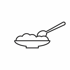 Plate of food icon illustration