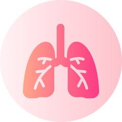 Lungs gradient icon