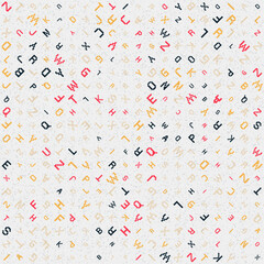 Abstract Geometric Pattern generative computational art illustration