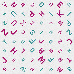 Abstract Geometric Pattern generative computational art illustration