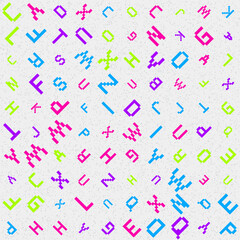 Abstract Geometric Pattern generative computational art illustration