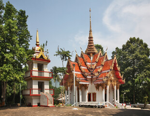 Wat Ket Ho or Wat Anuphat Kritdaram temple in Kathu. Phuket province. Thailand