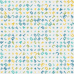 Abstract Geometric Pattern generative computational art illustration