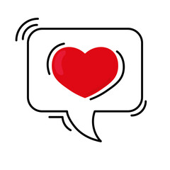 love heart social media