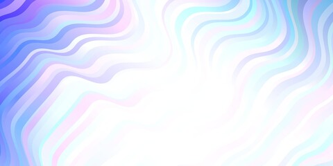 Light Pink, Blue vector texture with circular arc.