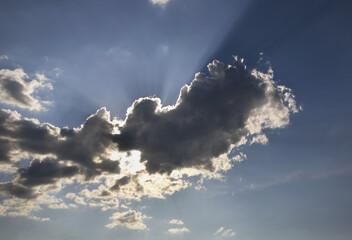 Sky near Augustow. Poland