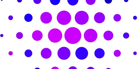 Light Purple, Pink vector background with bubbles.