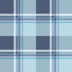 Seamless plaid pattern in dusty navy, light blue and white. All over fabric print. - 471459439