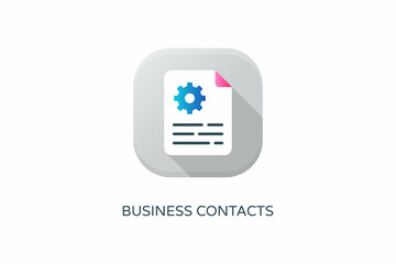 Business Contacts icon in vector. Logotype