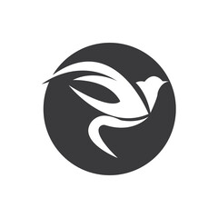 Abstract Bird logo design template