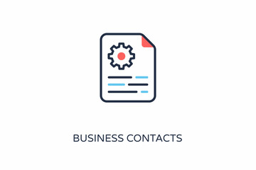 Business Contacts icon in vector. Logotype