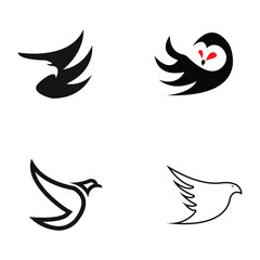 Fototapeta premium Abstract Bird logo design template