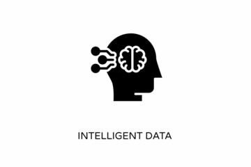 Intelligent Data icon in vector. Logotype