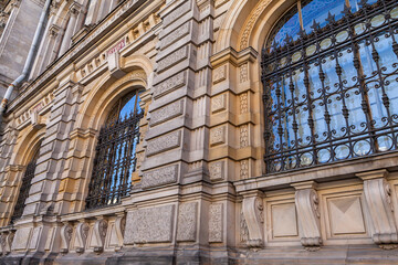 Obraz premium Facade and windows of the Stieglitz Academy in St. Petersburg