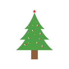 Christmas tree logo ilustration vector design
