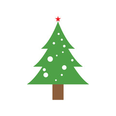 Christmas tree logo ilustration vector design