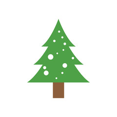 Christmas tree logo ilustration vector design
