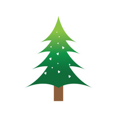 Christmas tree logo ilustration vector design