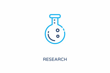 RESEARCH icon in vector. Logotype