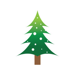 Christmas tree logo ilustration vector design