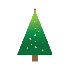 Christmas tree logo ilustration vector design