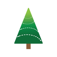 Christmas tree logo ilustration vector design