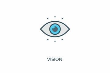 Obraz premium VISION icon in vector. Logotype