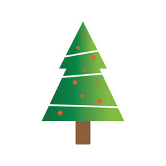 Christmas tree logo ilustration vector design