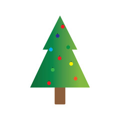 Christmas tree logo ilustration vector design