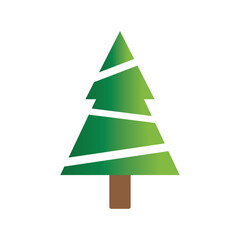 Christmas tree logo ilustration vector design