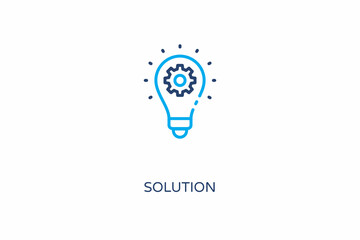 SOLUTION icon in vector. Logotype