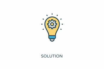 SOLUTION icon in vector. Logotype