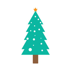 Christmas tree logo ilustration vector design