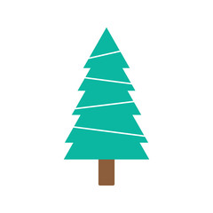 Christmas tree logo ilustration vector design