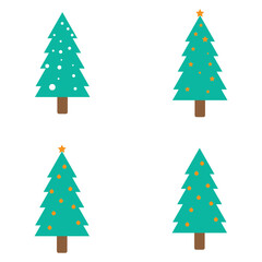 Christmas tree logo ilustration vector design
