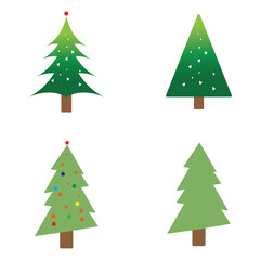 Christmas tree logo ilustration vector design