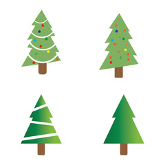 Christmas tree logo ilustration vector design