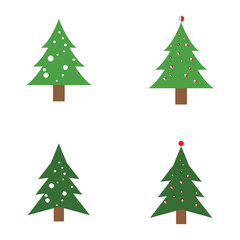 Christmas tree logo ilustration vector design