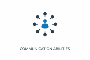 COMMUNICATION ABILITIES icon in vector. Logotype